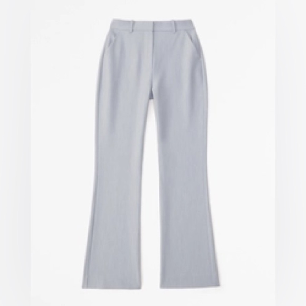 Abercrombie Tailored Flare Pants size 27/4 in Light Grey